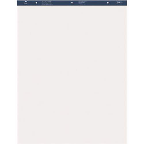 S.P. Richards Co. STANDARD EASEL PADS, PLAIN, 27 IN. X 34 IN., 50 SHEETS, 2 PER CARTON, WHITE