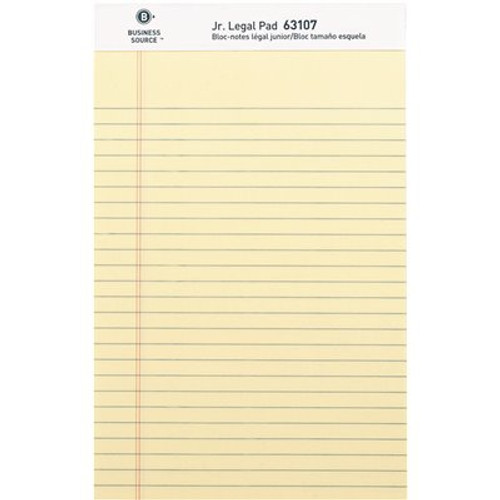 Business Source Micro-perforated Legal Ruled Pads - Junior Legal