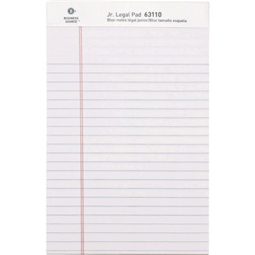 Business Source Micro-perforated Legal Ruled Pads- Junior Legal