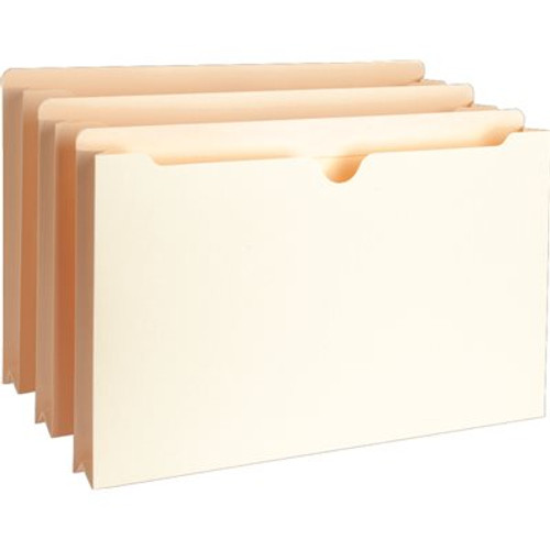 S.P. Richards Co. FILE POCKETS, LEGAL, STRAIGHT CUT TAB, 1-1/2 IN. EXPANSION, 300 SHEET CAPACITY, 50 PER BOX, MANILA