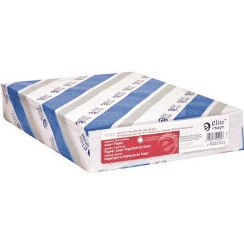 Elite Image 8-1/2 in. x 11 in. Laser Paper 24 lbs. 97 Ge/112 ISO, White (500-Sheets Per Ream)