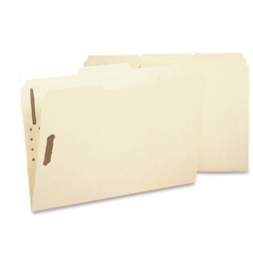 Sparco Fastener Folder, with 2-Ply Tab, 2 Fastener, 1/3-Cut Tab, Legal, Manila (50 per Box)