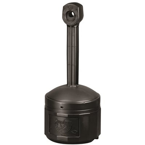 Justrite Mfg JUSTRITE ORIGINAL CEASE-FIRE CIGARETTE BUTT RECEPTACLE, 4 GALLON CAPACITY, BLACK