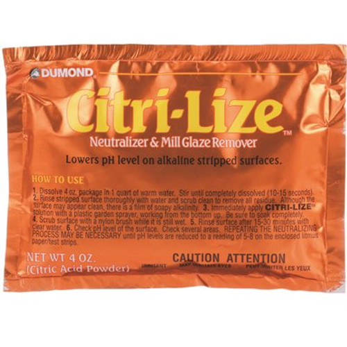 Citri-Lize 4 oz. Neutrilizar and Mill Glaze Remover