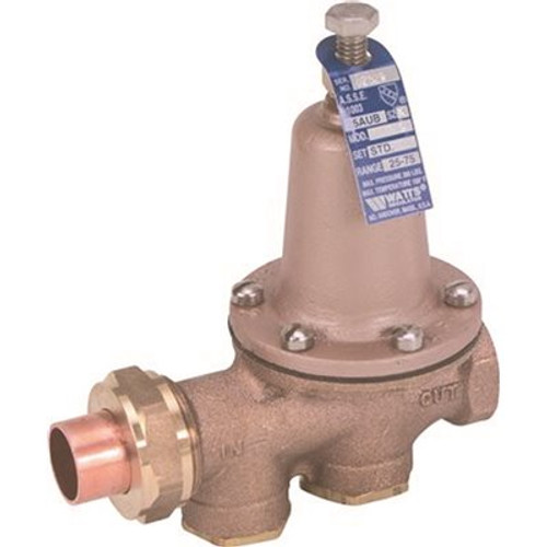 Watts Water Pressure Reducing Valve 3/4 in. Sweat x 3/4 in. FIP Lead Free Watts Water Pressure Reducing Valve 3/4 in. Sweat x 3/4 in. FIP Lead Free