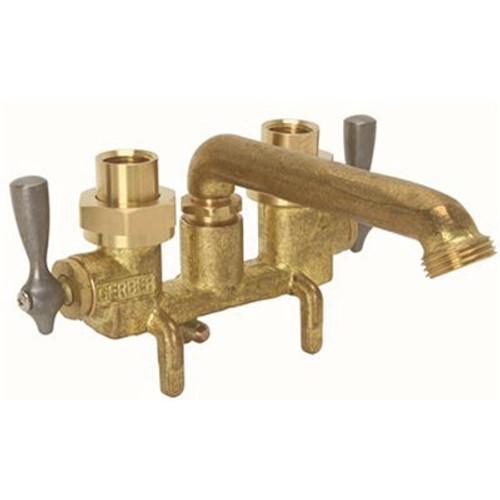 Gerber Classics 3.25 in. 2-Handle Laundry Faucet in Rough Brass