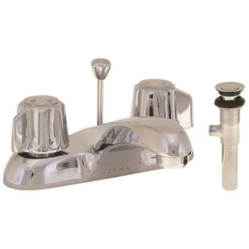 Gerber Hardwater 4 in. Centerset 2-Handle Bathroom Faucet in Chrome