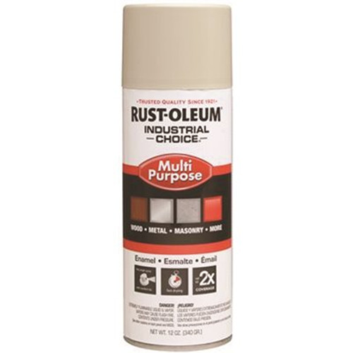 Rust-Oleum Industrial Choice 12 oz. 1600 System Enamel Gloss Almond Spray Paint