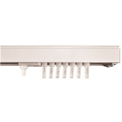 Designer's Touch White Aluminum Headrail for 3-1/2 in Vertical Blind - 120 In. W
