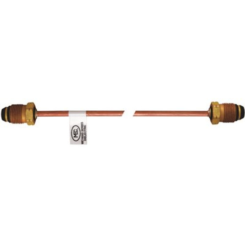 MEC ME1600D Series Dielectric Hogtail, Pol X Pol, Short Nipple, 3/8 in. Tubing Size, 12 in. L