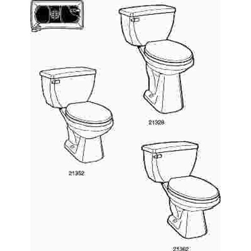 Gerber Ultra Flush 1.6 GPF Pressure Assisted Toilet Tank Only in White