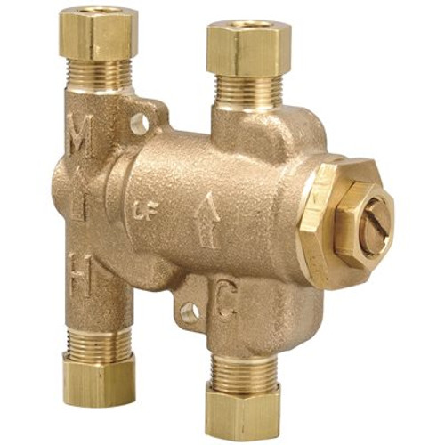 Watts 3/8 in. Lead Free Thermostatic Mixing Valve