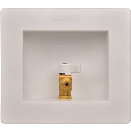 IPS Corporation IPS Water-Tite Icemaker Valve Outlet Box with 1/4 Turn Valve PEX, Lead Free