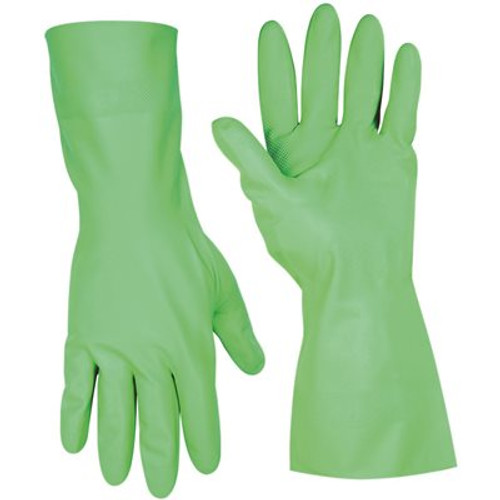 Custom LeatherCraft Large Green Nitrile Gloves (1 Pair/Pack)