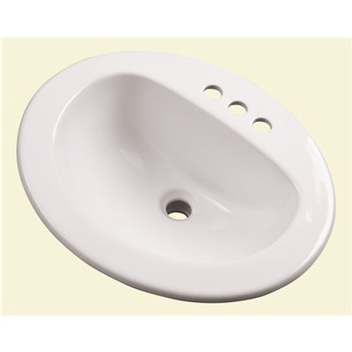 Gerber Maxwell 19.25 in. Self-Rimming Sink Basin in White