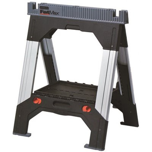 Stanley 33 in. Plastic Adjustable Folding Sawhorse