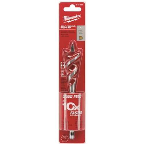 Milwaukee 1 in. x 6 in. Speed Feed Wood-Boring Bit