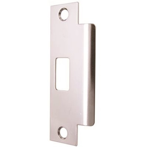 Kwikset 1-1/4 in. x 4-7/8 in. Asa Metal Jamb Strike, Satin Chrome