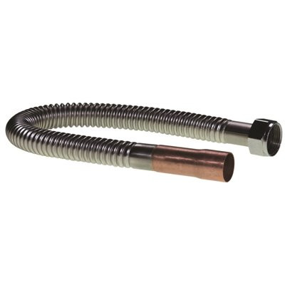 Falcon Stainless, Inc. 3/4 in. I.D. Stainless Steel Flex with 3/4 in. FIP x 7/8 in. Copper Sleeve x 24 in.
