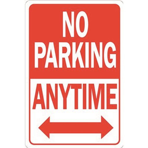 HY-KO 12 in. x 18 in. No Parking Anytime Heavy-Duty Sign
