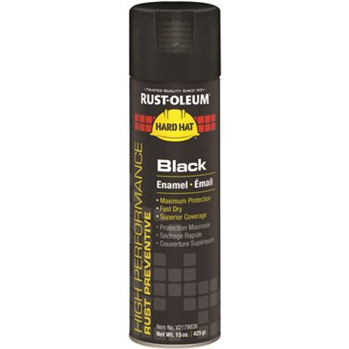 Rust-Oleum 15 oz. Rust Preventative High Gloss Black Spray Paint