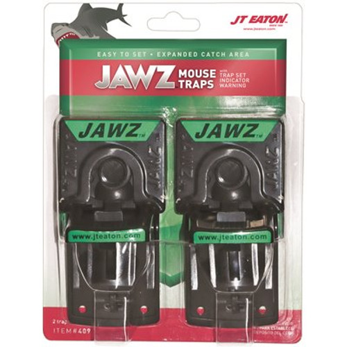 JT Eaton Jawz Plastic Solid or Liquid Bait Mouse Trap (2-Pack)