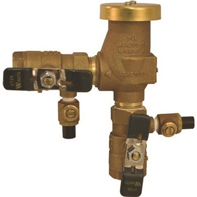 Watts Anti Siphon Vacuum Breaker, Backflow Preventer, 3/4 in. FIP, Lead Free Bronze, Qt Shutoffs