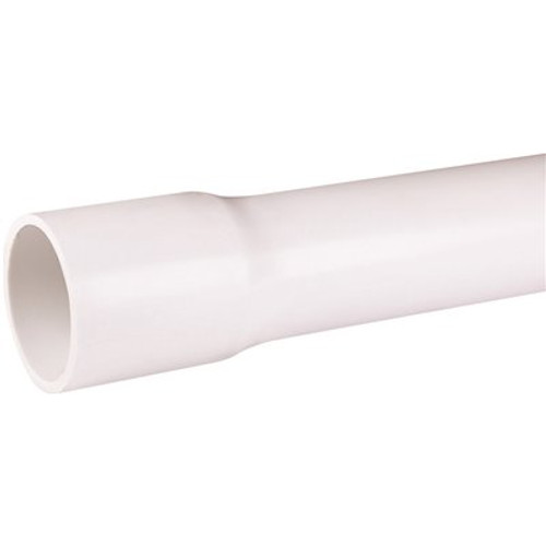 Genova Products 1-1/2 in. x 20 ft. PVC Schedule 40 Pressure Belled End Pipe