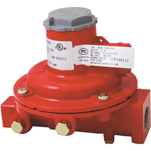Excela-Flo Compact First Stage 1/4 in. FNTP Inlet x 1/2 in. FNTP Outlet - 10 psi Outlet
