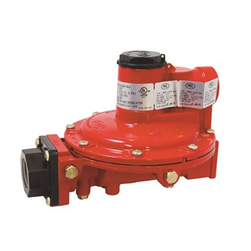 Excela-Flo 1/2 in. FNTP x 1/2 in. FNTP Outlet - 10 psi Outlet Full Size First Stage Regulator