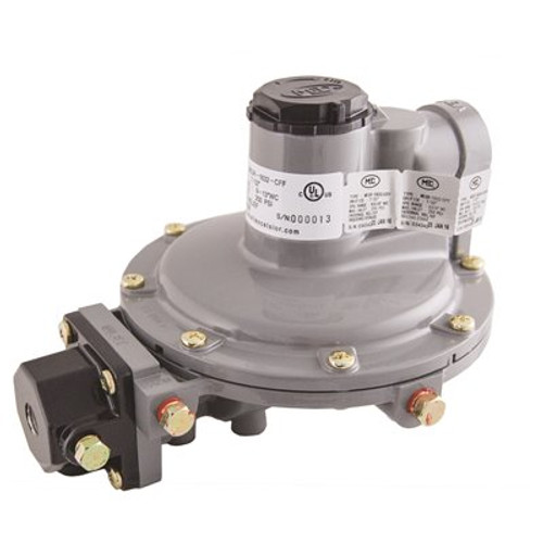 Excela-Flo Full Size Twin Stage Regulator 1/4 in. FNTP Inlet x 3/4 in. FNTP Outlet - 11 in. WC Outlet