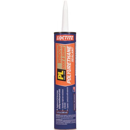 10 oz. Gray Loctite PL Polyurethane Window Door and Siding Sealant