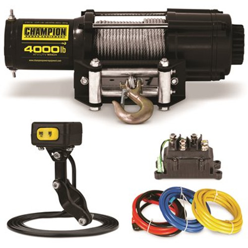 Champion Power Equipment 4000 lbs. ATV/UTV Winch Kit