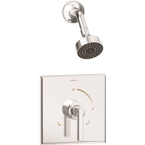 Symmons Duro Single Handle 1-Spray Shower Trim in Polished Chrome - 1.5 GPM (Valve not Included)