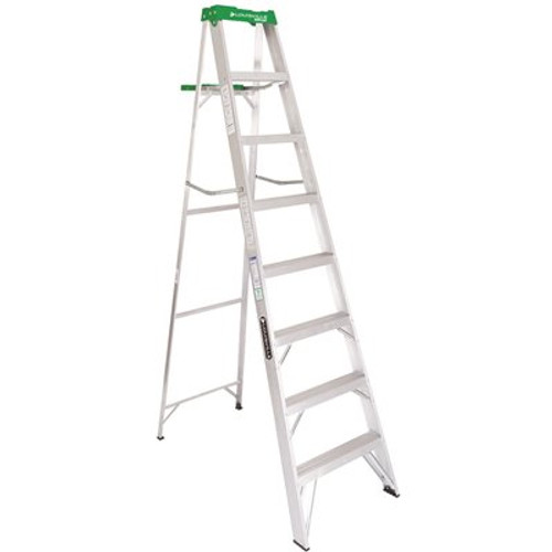 Louisville Ladder 8 ft. Aluminum Step Ladder, 225 lbs. Load Capacity Type II Duty Rating