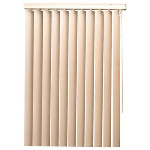 Designer's Touch 3.5 in. PVC Vertical Blinds White - 78 in. W x 48 in. L