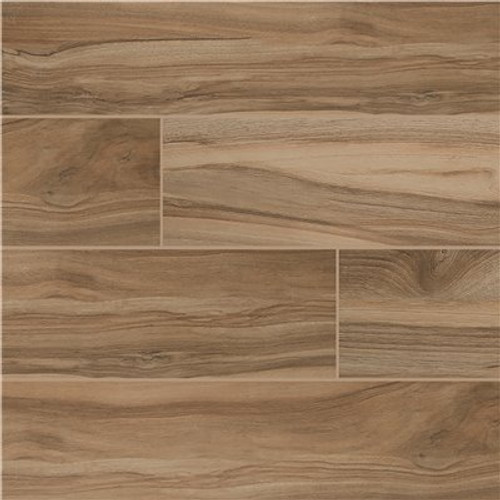MSI Meliana Amber 9 in. x 48 in. Matte Porcelain Floor and Wall Tile (12 sq. ft./Case)