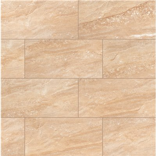 MSI Aria Oro 12 in. x 24 in. Polished Porcelain Floor and Wall Tile (16 sq. ft. / case)