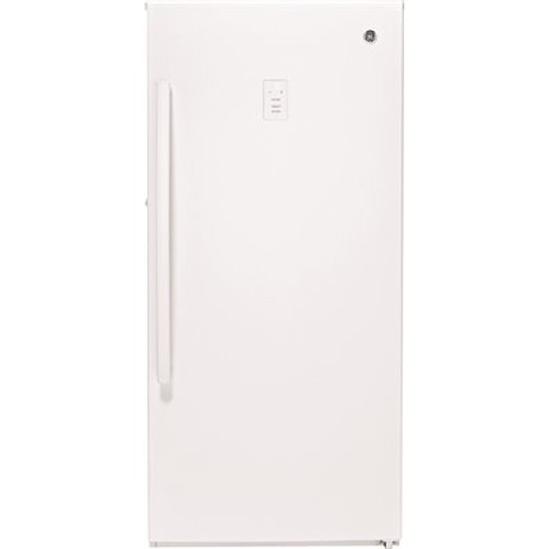 GE Garage Ready 14.1 cu. ft. Frost Free Upright Freezer in White, ENERGY STAR