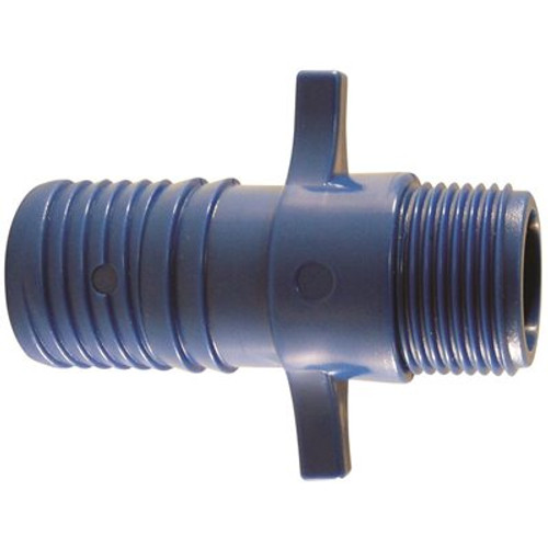 Apollo 1 in. Polypropylene Blue Twister Insert x 3/4 in. MPT