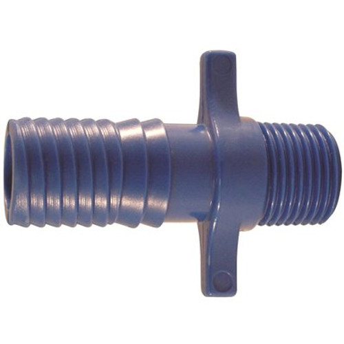 Apollo 3/4 in. x 1/2 in. Blue Polypropylene Twister Insert x MPT