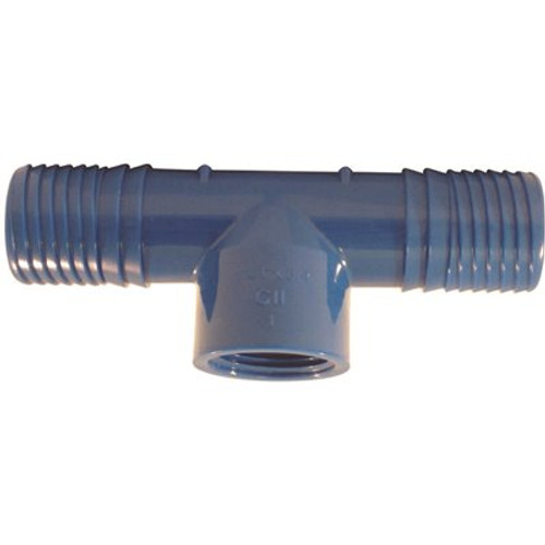 Apollo 1 in. x 3/4 in. Blue Twister Polypropylene Insert x FPT Tee