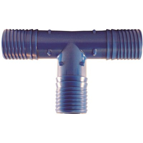 Apollo 1 in. Blue Twister Polypropylene Insert Tee