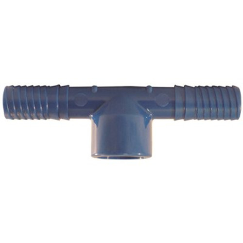 Apollo 1/2 in. Blue Twister Polypropylene Insert x 1/2 in. FPT Tee Fitting