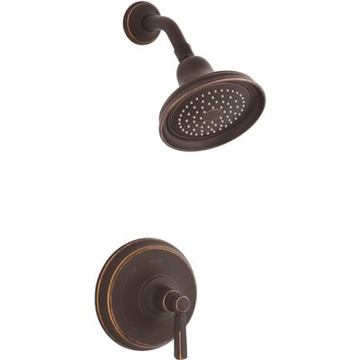 KOHLER Bancroft 1-Spray 6.8 in. Single Wall Mount Fixed Shower Head in Oil-Rubbed Bronze