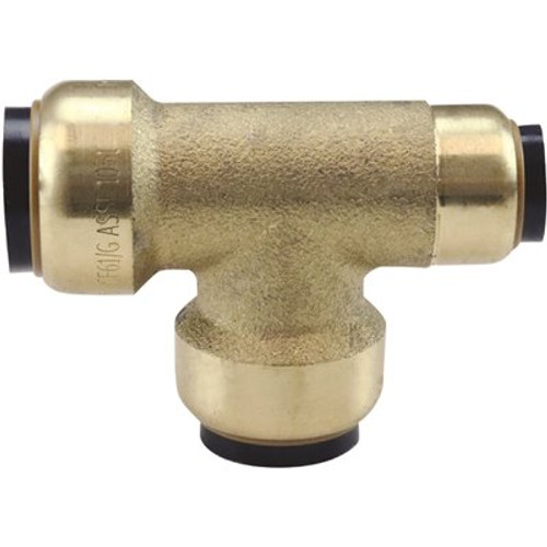 Tectite 3/4 in. x 1/2 in. x 3/4 in. Brass Push-to-Connect Reducer Tee