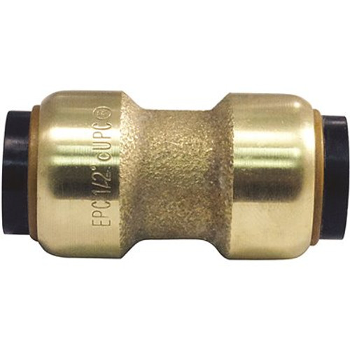 Tectite 1/2 in. Brass Push-to-Connect Coupling