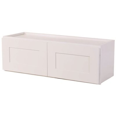 Design House Brookings Plywood Ready to Assemble Shaker 36x15x12 in. 2-Door Wall Kitchen Cabinet in White