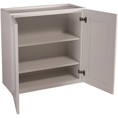 Design House Brookings Plywood Ready to Assemble Shaker 24x30x12 in. 2-Door Wall Kitchen Cabinet in White