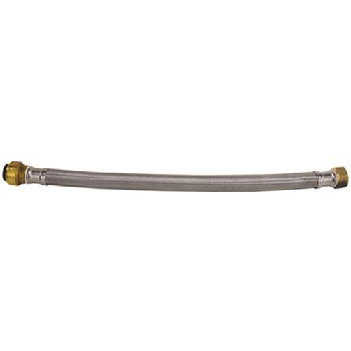 Tectite 3/4 in. Push-to-Connect x 3/4 in. Female Pipe Thread x 18 in. Braided Stainless Steel Water Heater Connector Tectite 3/4 in. Push-to-Connect x 3/4 in. Female Pipe Thread x 18 in. Braided Stainless Steel Water Heater Connector